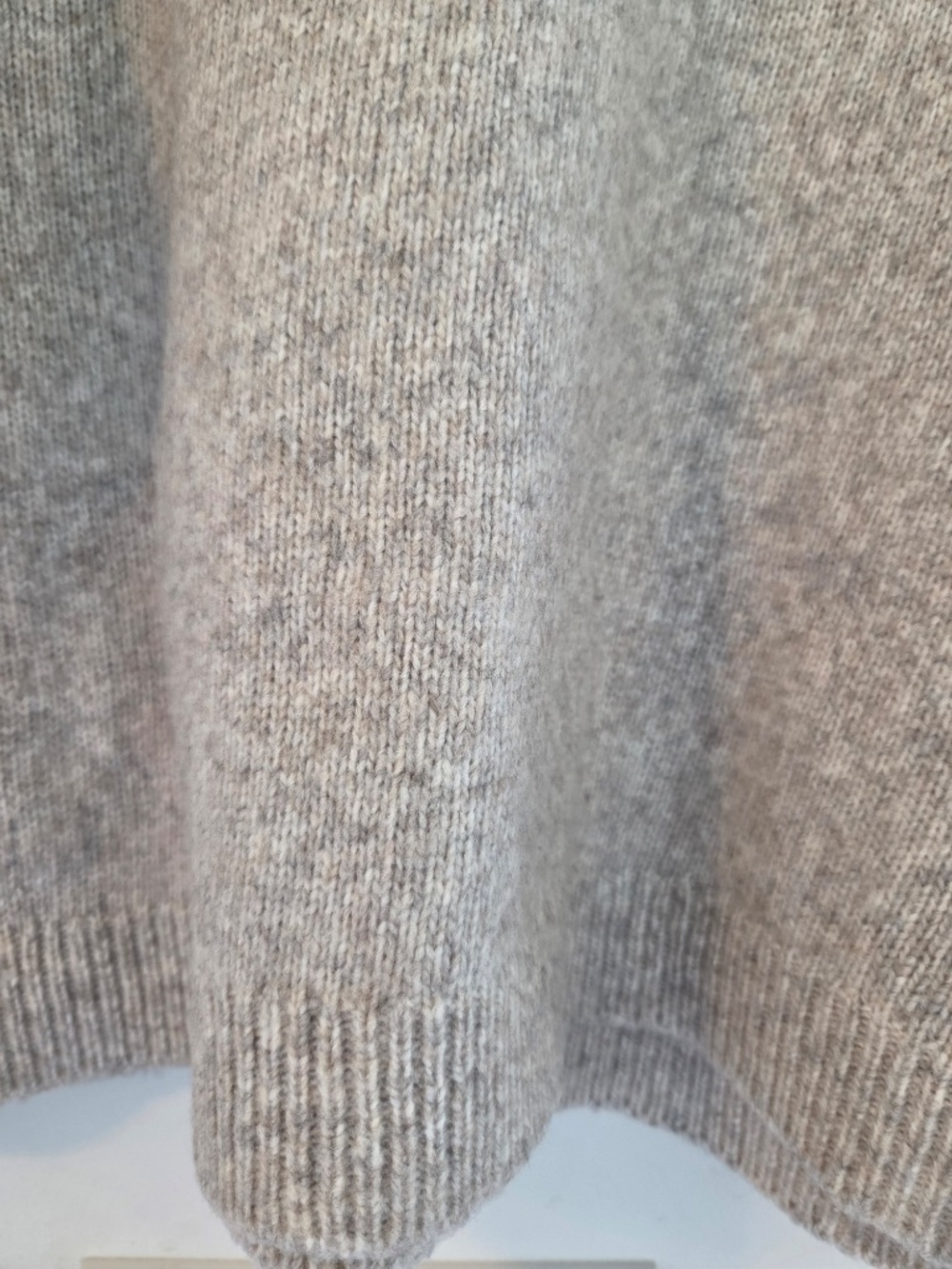 WOOl blend knit sweater XS crochet floral boxy oversize cottage core fall/winter - Picture 8 of 10